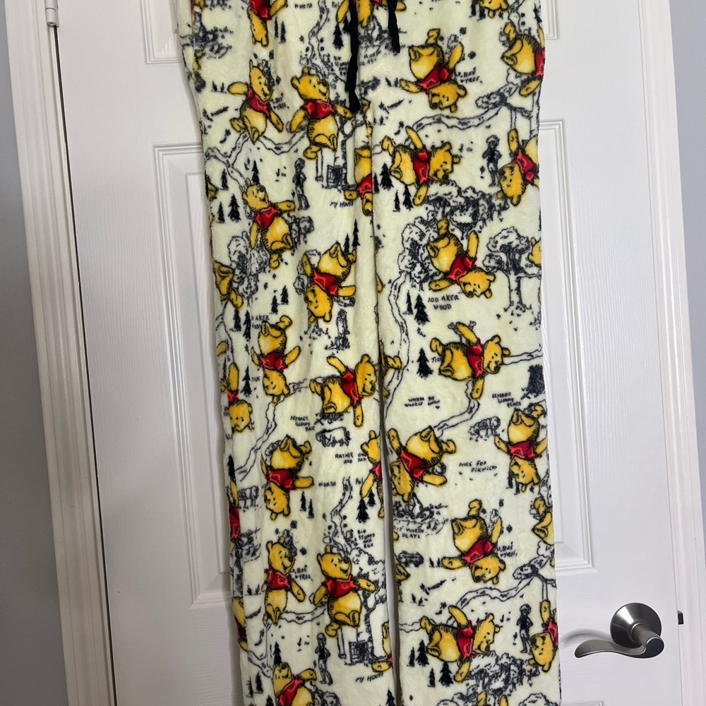 Disney Winnie the Pooh Fleece Pants - Yellow, Red, Black